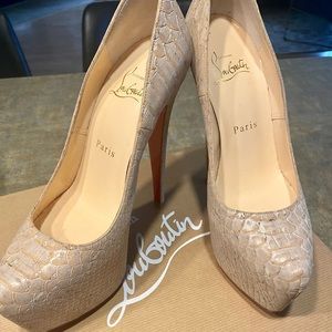 Christian Louboutin Daffodile heels.